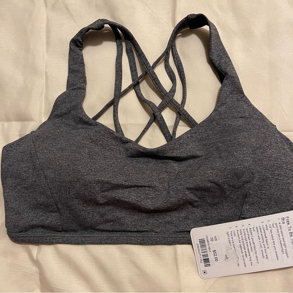 Lululemon NWT Free To Be Tranquil Bra- Size 10
